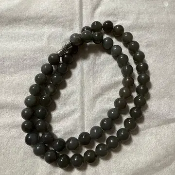 화전옥 연보라색 목걸이 8mm