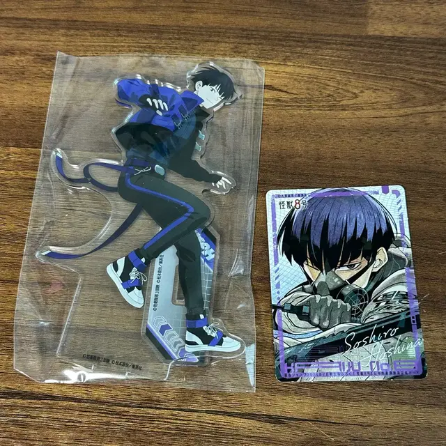 괴수8호 최강점프 호시나 대원증 사이버펑크 아크릴 스탠드