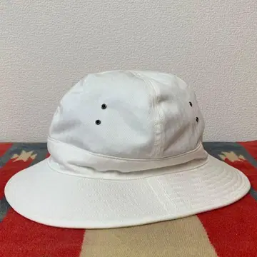 WHITE HBT ARMY HAT L
