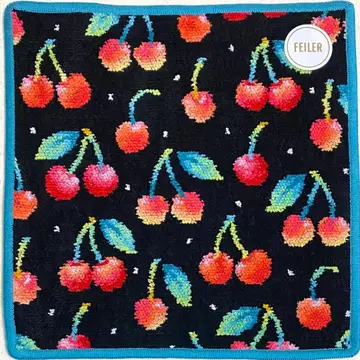 페이 타월 손수건 체리 도트