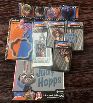 주토피아 주디 홉스 2025 Happy 복권 8종 세트 미개봉 새상품