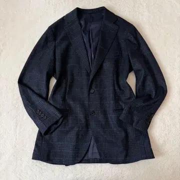 매킨토시 테일러드 자켓 울 혼방 네이비 38