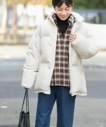 URBAN RESEARCH DOORS 그린 다운 미들 자켓