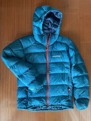 [ 새상품급 ] 몽벨 라이트 알파인 다운 파카 블루 시드 남성용 M