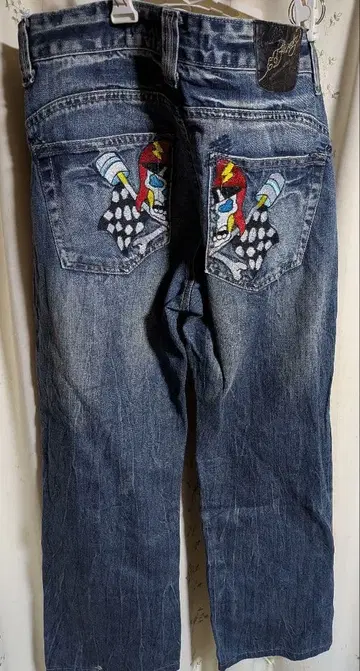 EDHardy 에드하디 자수 디자인 데님 팬츠 34