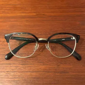 JINS 도수 있는 라운드형 안경 블랙/브라운