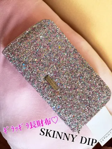 SKINNY DIP 글리터 장지갑 반짝반짝