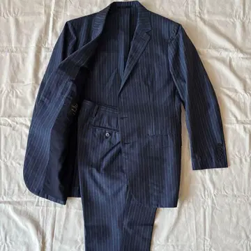 유나이티드 애로우즈 수트 셋업 스트라이프 모헤어 46 소버린