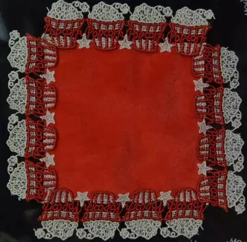 근택 레이스 가챠 푸치 팝콘 레드 타월 손수건