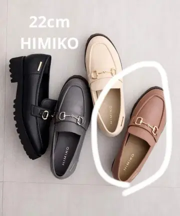 [ HIMIKO ] 트랙 밑창 비트 로퍼 / 641322 22cm