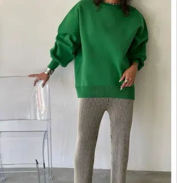 aic 스펀지 니트 오버 사이즈 탑