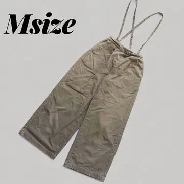 00s 빈티지 서스펜더 포함 워크 팬츠 2WAY 기믹 치노