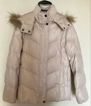 여성용 다운 아우터 코트 후드 부착