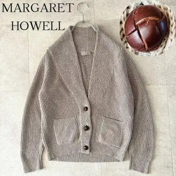 컨디션 최상 마가렛호웰 싸개 단추 린넨 가디건 그레이지 2