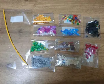 레고 부품 세트 다색 봉입