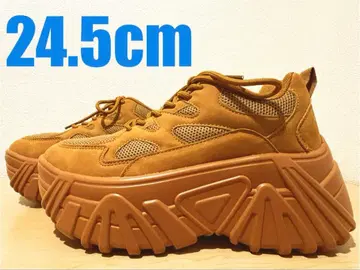 WEGO 통굽 스니커즈 카멜 브라운 24.5cm