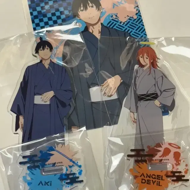 체인소맨 오마츠리 아키/천사 아크릴 스탠드 및 아키 브로마이드