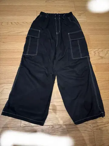 CPCM 블랙 카고 팬츠