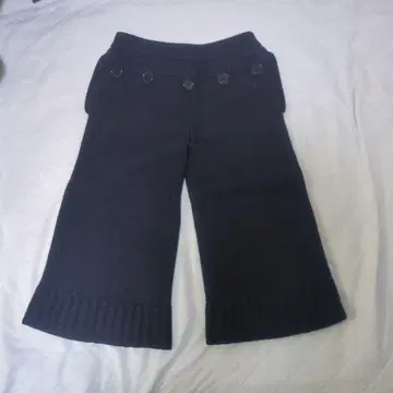니트 팬츠 가우초 팬츠? 네이비