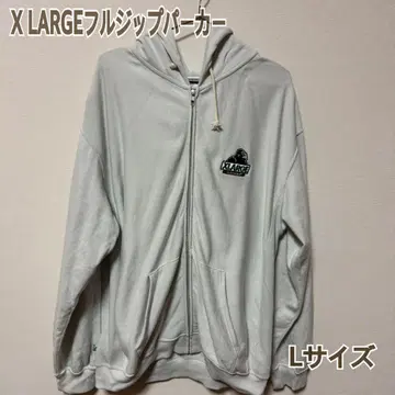 새상품급 X-LARGE champion 풀 집업 후드티 그레이 L 사이즈