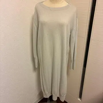 Spick & span 캐시미어 100% 니트 원피스 긴팔 사이드 슬릿