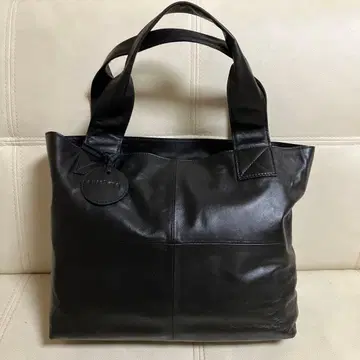 Zucchero 블랙 카우 레더 토트백