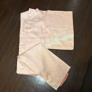 호몬기 츠케사게 꽃무늬 자수 핑크