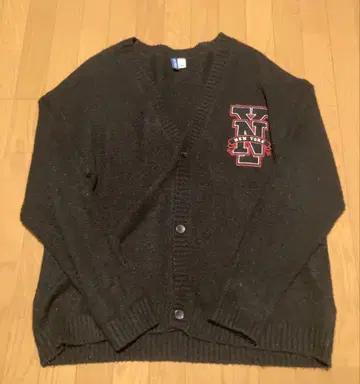 남성용 BIG 사이즈 가디건 블랙 XL