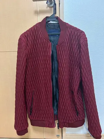 ZARA MAN 버건디 퀼팅 자켓 L