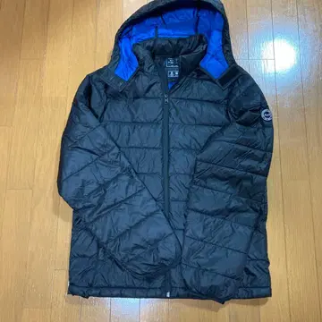 Abercrombie & Fitch 후드 부착 다운 자켓 S 블랙/파랑