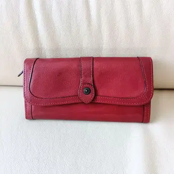 새상품 Dakota 리드 클래식 덮개 장지갑 와인 다코타