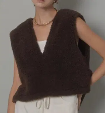 CADUNE 보아 상의 (브라운)