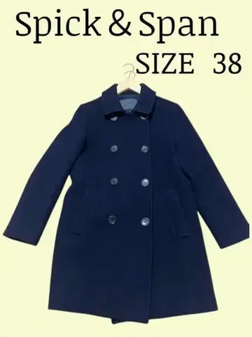 Spick & Span 스픽 앤 스팬 피 코트 네이비 M