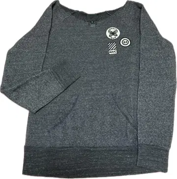 ANNA SUI 로고 와펜 속기모 맨투맨