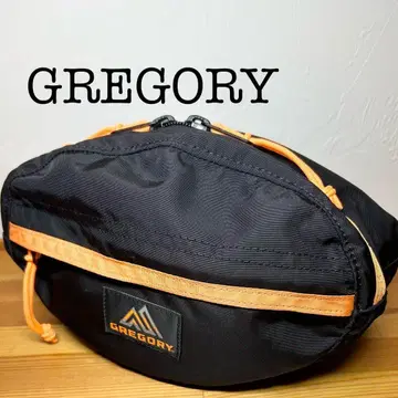 GREGORY 바디백 블랙/오렌지