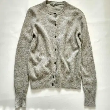유니클로 캐시미어 100% 크루넥 가디건 M 사이즈 그레이