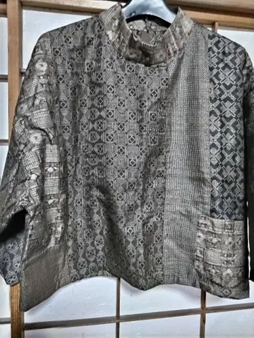 빈티지 원단 진흙 오시마 패치 풀오버 L 사이즈