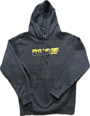 DLXSF 그레이 후드 부착 후드티