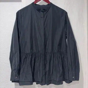 언타이틀 타프타 페플럼 블라우스 블랙 3 1125