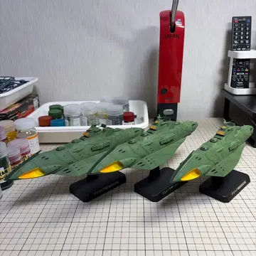 우주전함 야마토 프라모델 가밀라스함 데스트리아급 완성품 세트