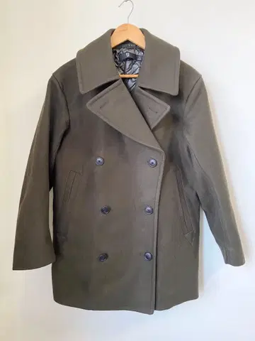 [ 새상품급 ] UNIQLO +J 울 블렌드 오버 사이즈 코트 S 올리브