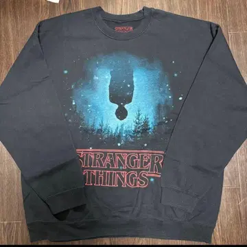 기묘한 이야기 2xl 트레이닝복 블랙 맨투맨