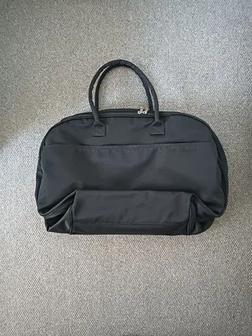 블랙 나일론 보스턴 백