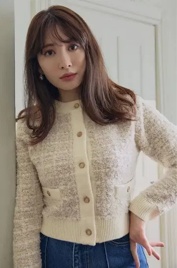 Her lip to Mercer Tweed Cardigan 코지마 요나