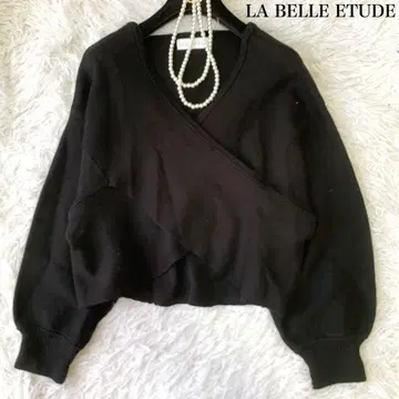 LA BELLE ETUDE 크로스 니트탑 카슈쿨 프리 사이즈