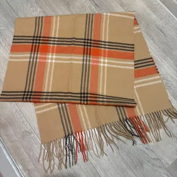 캐시미어 체크 무늬 머플러