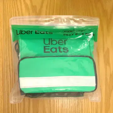 Uber Eats 배달용 백형 2WAY 파우치 BOOK 미사용품