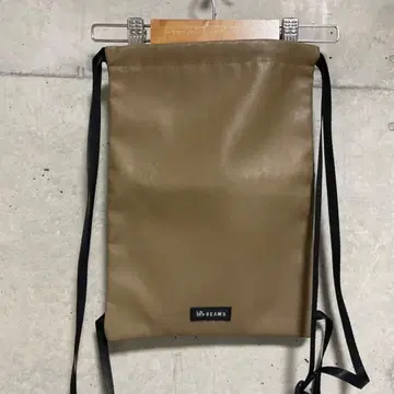 새상품급 bPr BEAMS 인조 가죽 냅색 백팩 카멜