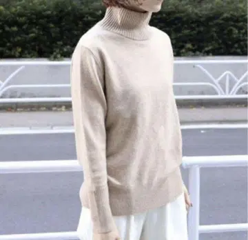 [ noble 터틀넥 풀오버 베이지 긴팔 ]