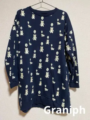 그라니프 graniph 고양이 이시쿠로 아야코 맨투맨 튜닉